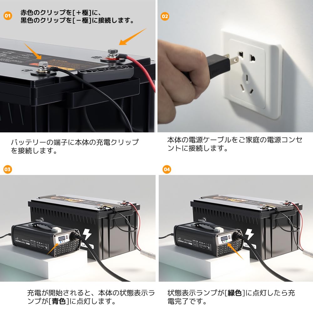 Amazon | LVYUAN（リョクエン） DC14.6V 40A リン酸鉄リチウムイオン