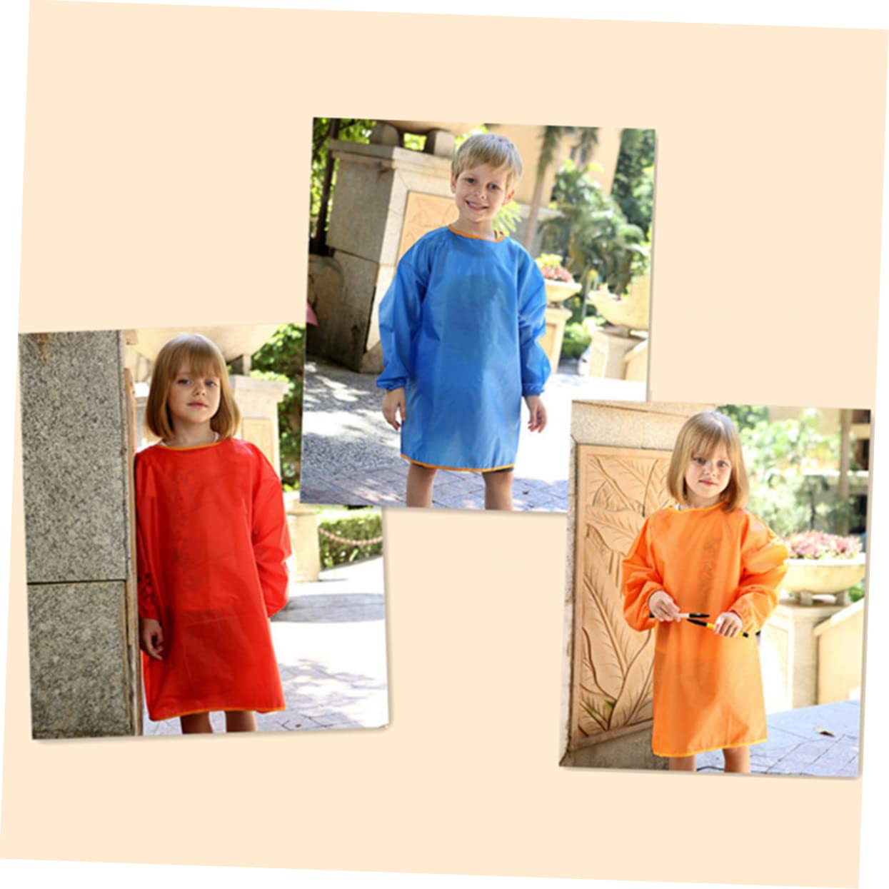 UPKOCH 3 Pz grembiule artistico per bambini camice artistico per bambini grembiule artigianale per pittura impermeabile camice pittura lavoro El Nino