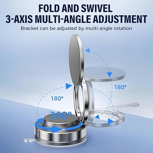 Miniatura 4 de Soporte magnético de vacío ajustable de 360, soporte magnético de vacío plegable 2025, soporte magnético de absorción de vacío para automóvil, se