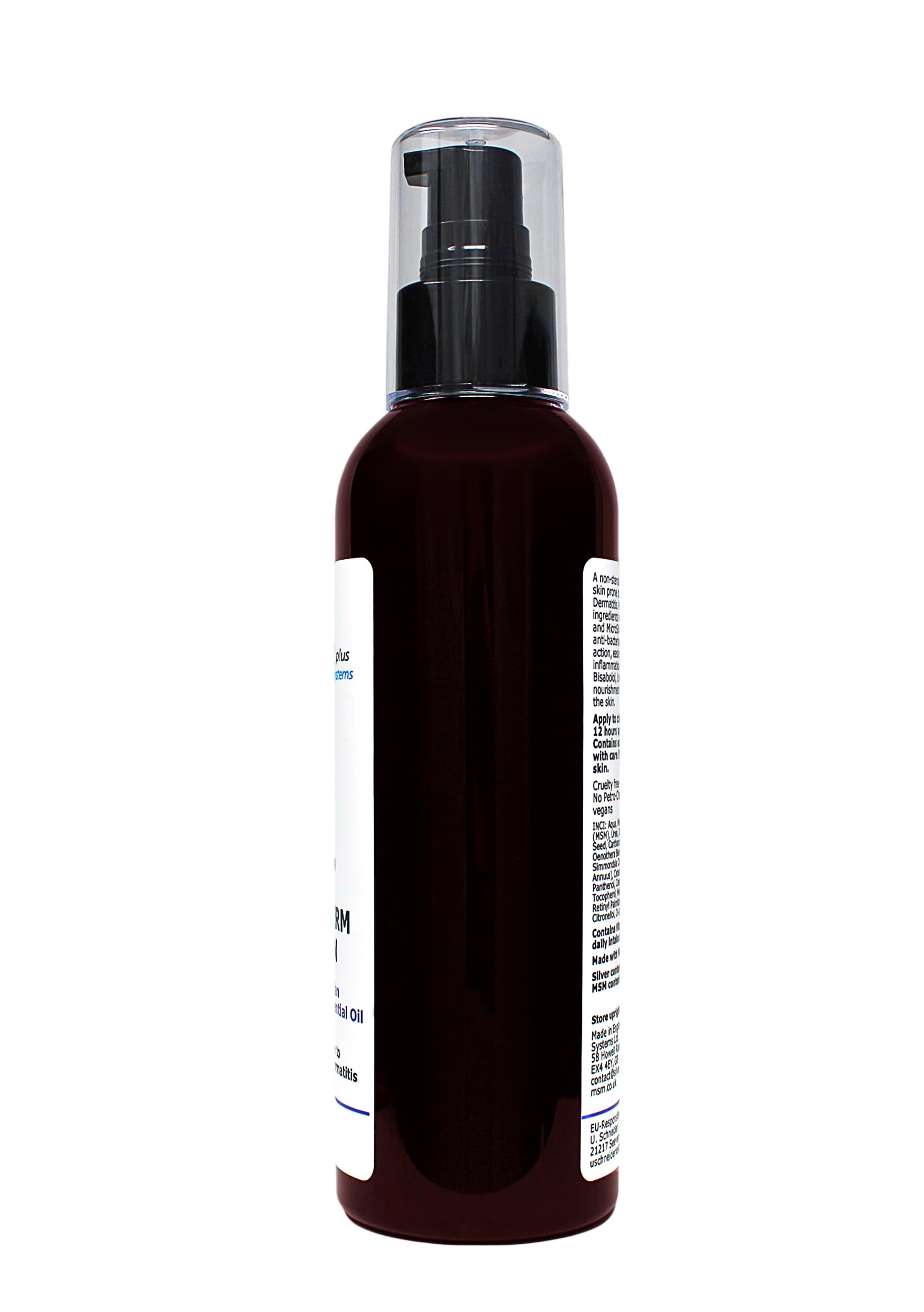 Silber-MSM Seb Derm Lotion mit australischer Teebaum 200ml | für zu Seborrhoischer Dermatitis neigender Haut