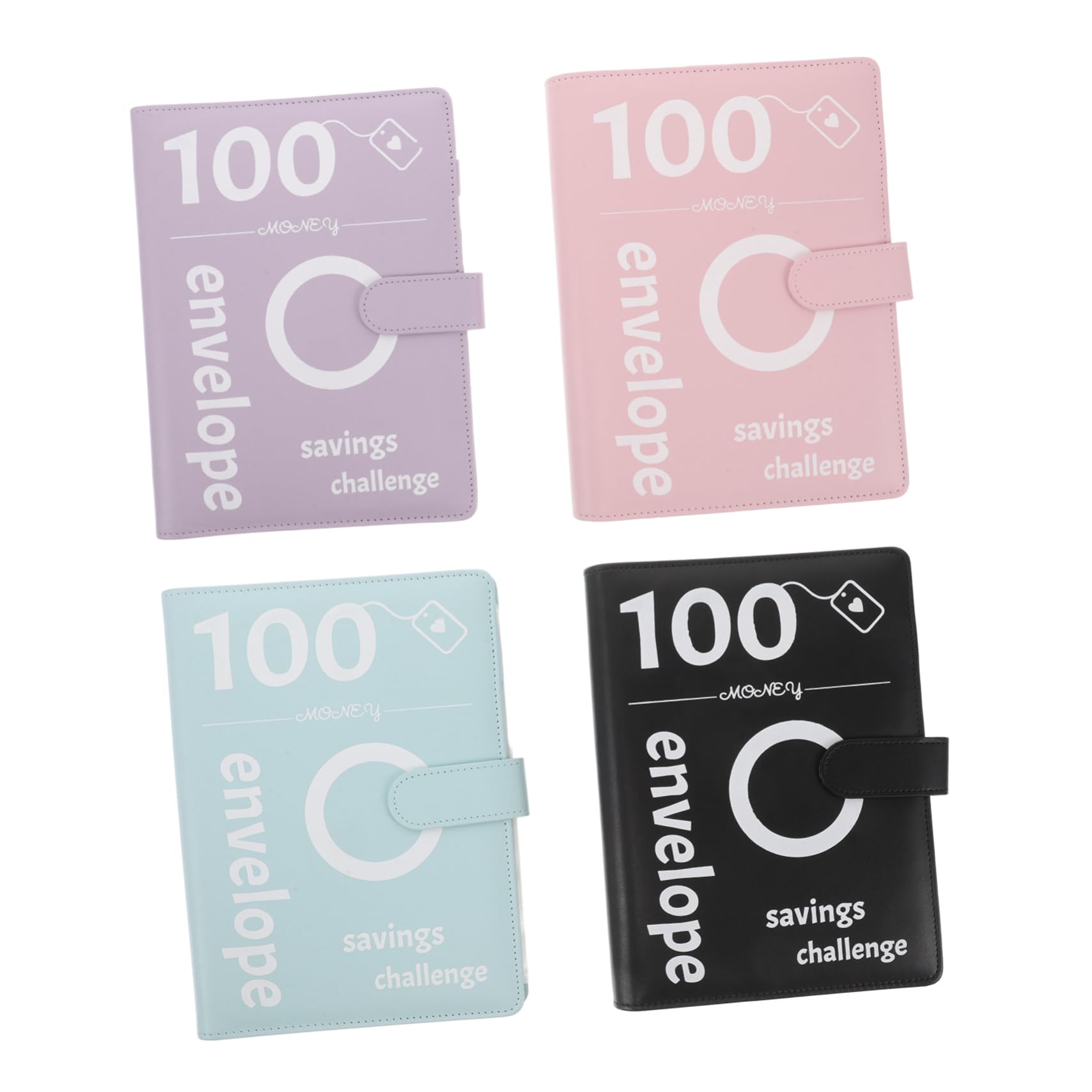 Operitacx 4 Set Taccuino a Fogli Mobili Raccoglitore Per Quaderni Promettente Cestino Raccoglitore Di Coppia Soldi Del Taccuino Prenotare i Soldi Coperchio Riempitivo Kit Di Parti Plastica