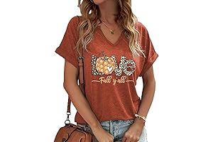 Women's Casual Long Sleeve Graphic Tee Shirts, Autumn Fall Pumpkin Sweatshirt