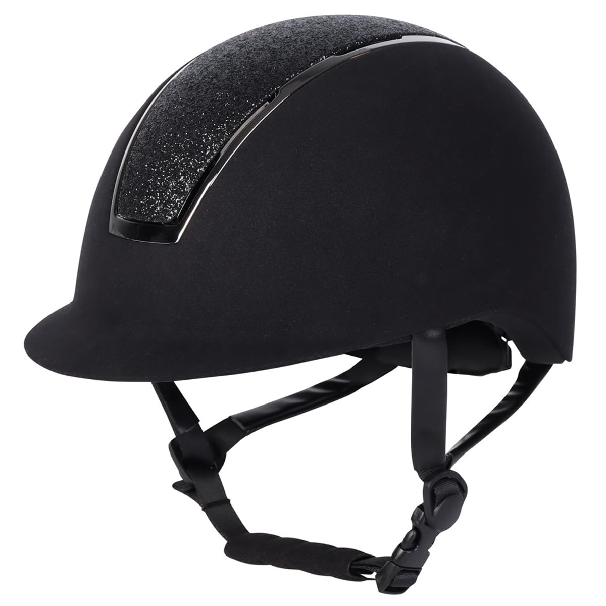 Harry's Horse Casque d'équitation Regal Velvet Sparkle Noir - 55-57 CM - Noir