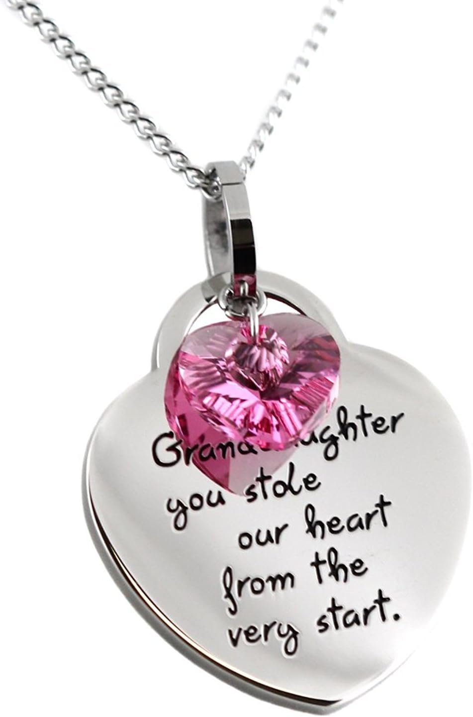 Steal My HeartGrandaughter, You Stole Our Heart from the Very Start' Pendant Necklace