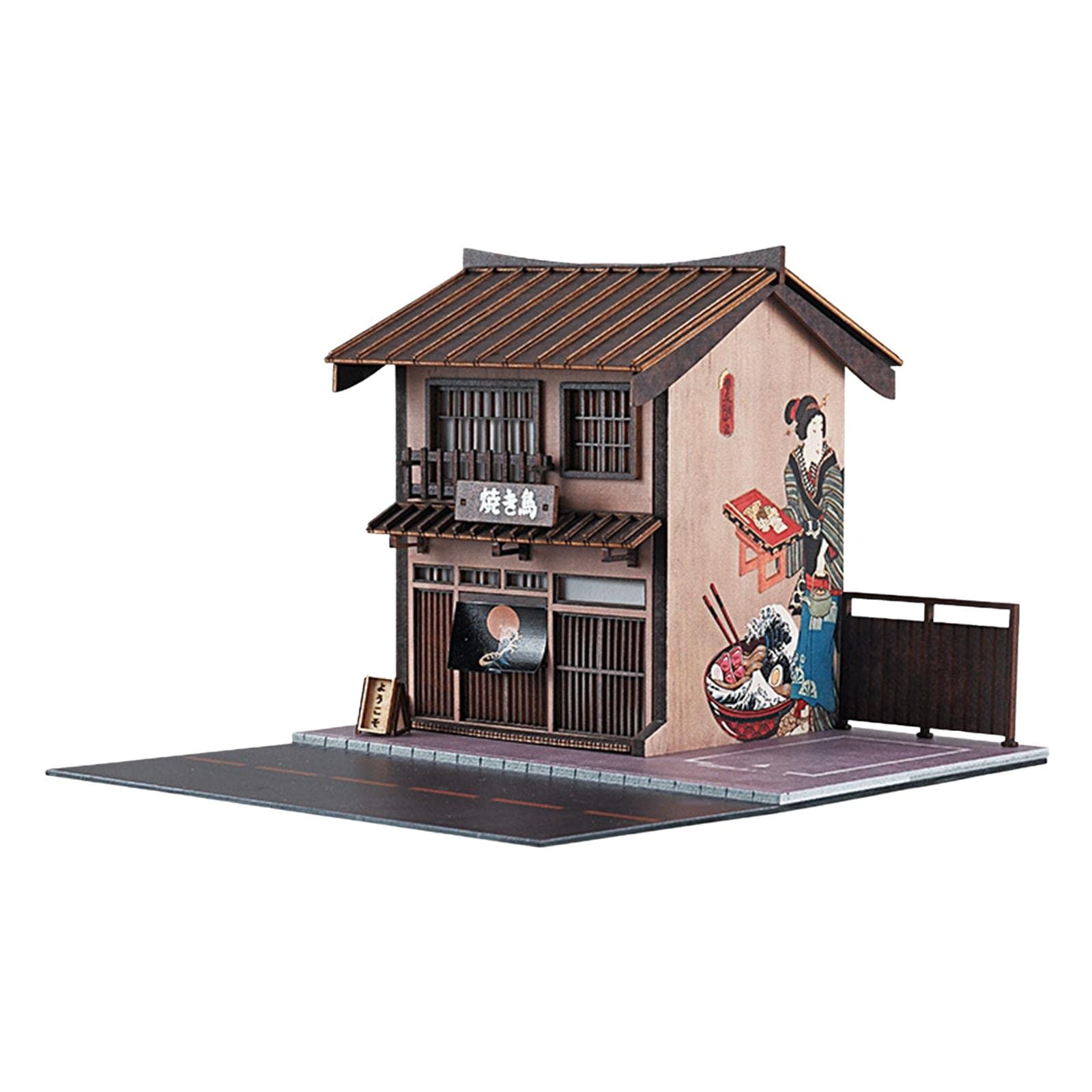 Running Rickshaw Modell Miniatur Nachbau Spielzeugauto Metall Rückzugsfunktion Handwerksdekoration für Geschenk Wohnraum Sammler, Mehrfarbig, 16,5