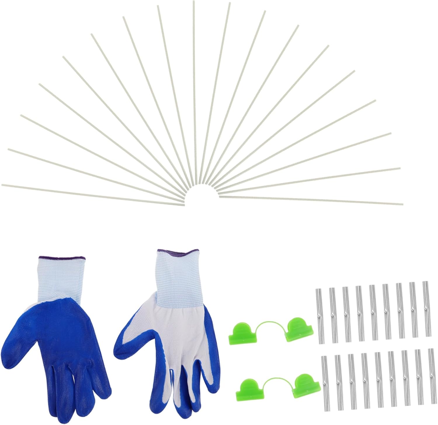 1Set Greenhouse Hoop Kit Durable Fiberglass Support Frame for Garden Netting Easy Installation Versatile Plant Support for DIY Grow Tunnels and Raised Beds