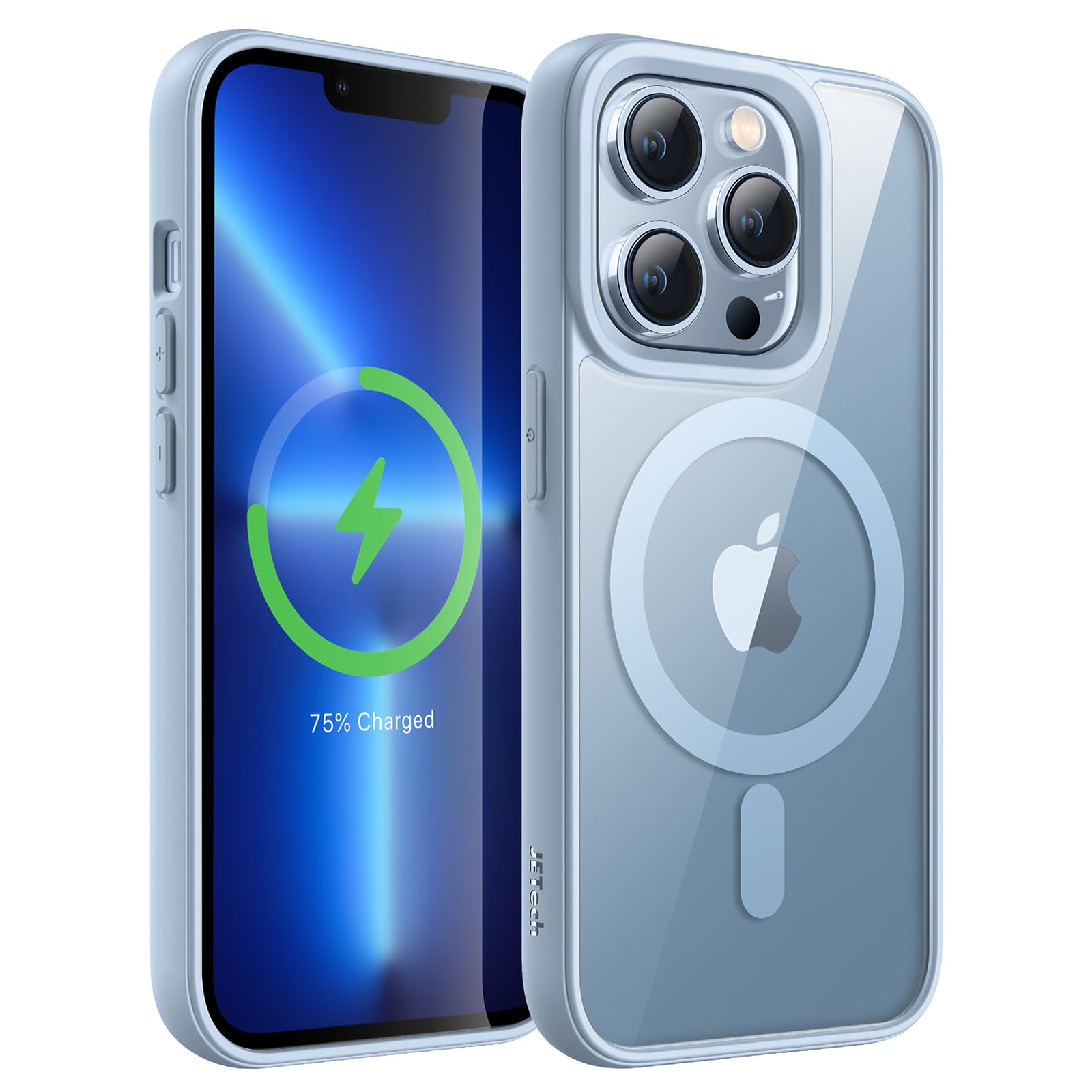 JETech Magnetic Case for iPhone 13 Pro 6.1-Inch Compatible with MagSafe, Shockproof Phone Bumper Cover, Solid Color Matte TPU Frame, Anti-Scratch