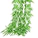 JINL 6Feet Artificial Flower Wicker Rattan Vine Fake Foliage Leaf Flowers Plants Garland Garden Decoration (50pcs)