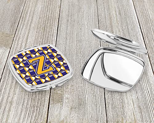 Espejo compacto cuadrado con diseño Letter Z para maquillaje miniatura 3