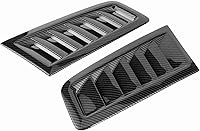 Vista 1 de Qiilu Kit de 2 cucharas de ventilación para capó de automóvil, ajuste universal de entrada de aire frío, entradas de refrigeración, cubiertas