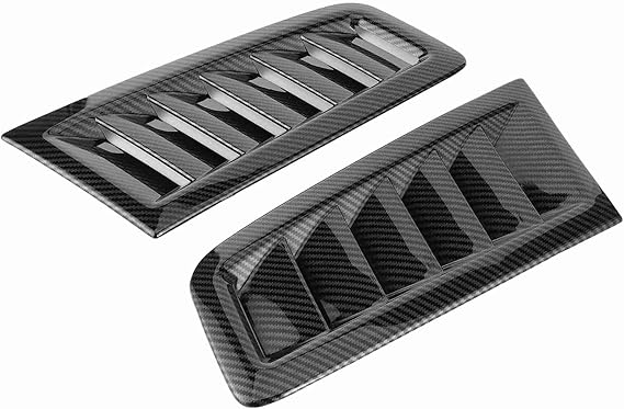 Qiilu Hood Vent Scoop with ABS plastic and adhesive tape install