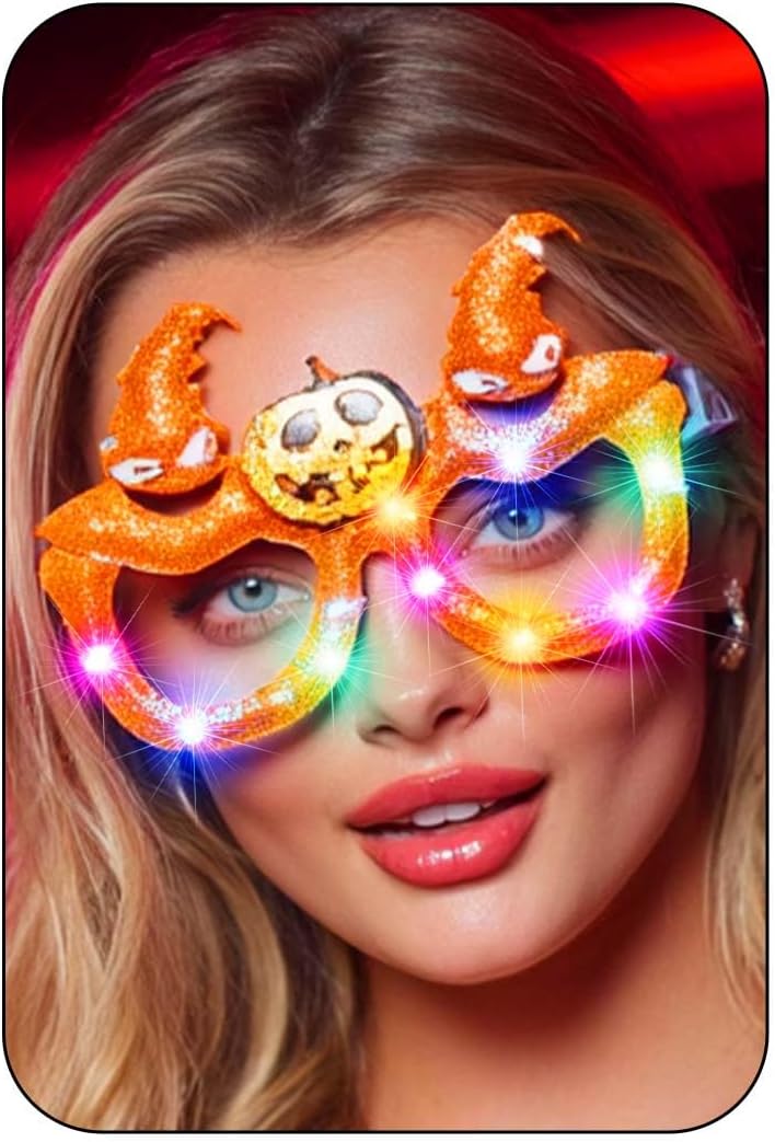 CLOACE LED Halloween Glasses Light...