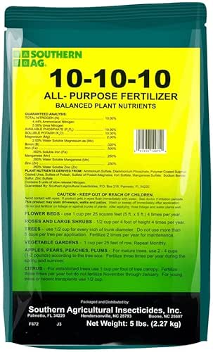 Southern Ag All Purpose Granular Fertilizer 10-10-10, 5 LB Size: