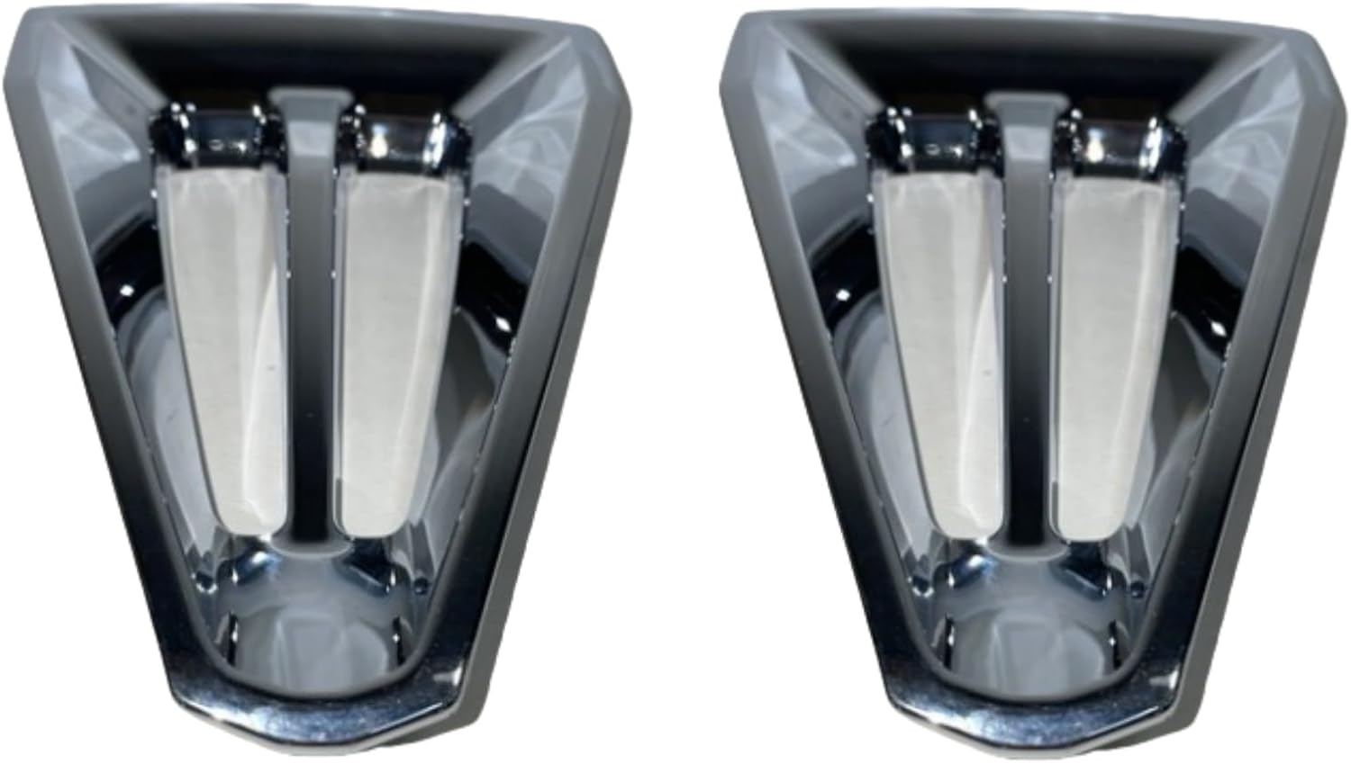 22" Wheel Chrome Spoke Insert Compatible with Chevrolet Surburban Tahoe Silverado 1500 2021-2025 Replace 84803478 (Silver 2PCS)