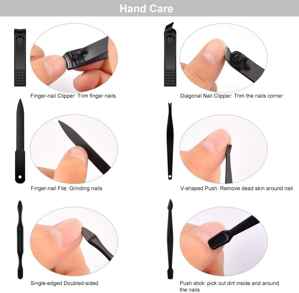 Zestaw do manicure pedicure profesjonalny zestaw do pielęgnacji stóp 1 zestaw obcinacz do paznokci ze stali nierdzewnej trymer zestaw do pielęgnacji uszu zestaw do manicure Pedicure Toe Nail Art Bea
