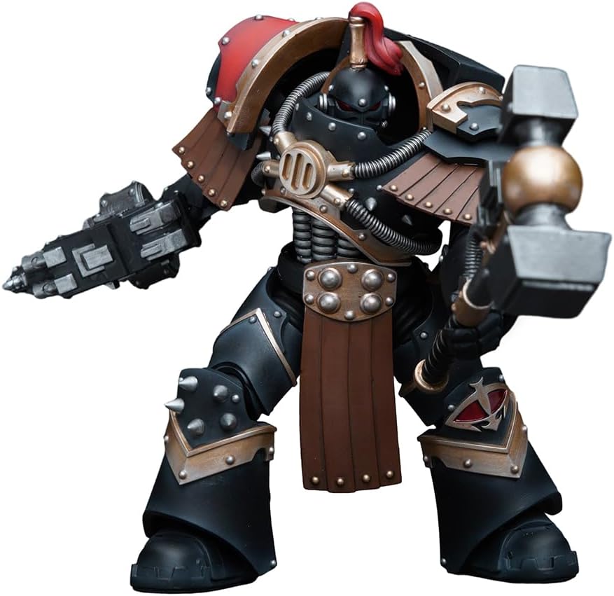 JOYTOY Warhammer 40,000 1/18 Action Figure Sons of Horus Justaerin Terminator Squad Justaerin with Thunder Hammer Collection Model Birthday Gifts
