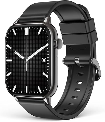 Reloj inteligente respuestahaz llamada reloj inteligente de 168 pulgadas para iPhone Android con presión arterial oxígeno en sangre frecuencia