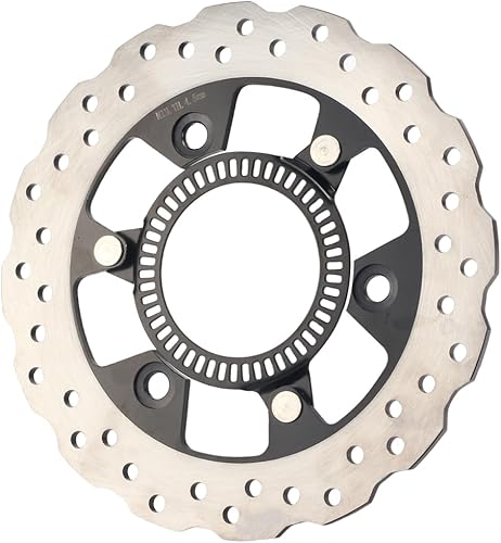 Miniatura 4 de MTLBCYCLE Rotor de freno de disco trasero para Kawasaki Z250SLABS 2015-2017 NINJA300 2013-2017 Z300ABS 2015-2017 Verysy-x 300 ABS 2017-2023 NINJA400