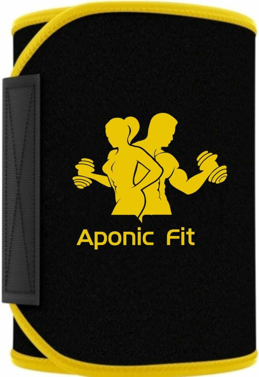 Tummy Workout Belt/Shape wear/Exercise Hot Slimming Belt Women, Men, Unisex Shapewear Unisex Yellow Color Sweat_Belt_XXL_Yellow-image-17