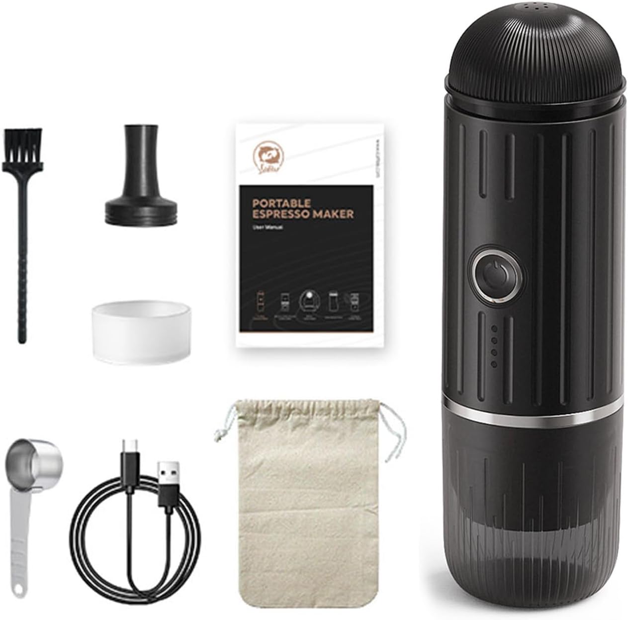 Cafetera Portátil 19 Bar 80ml con Batería Recargable para Viajes y Oficina miniatura 1