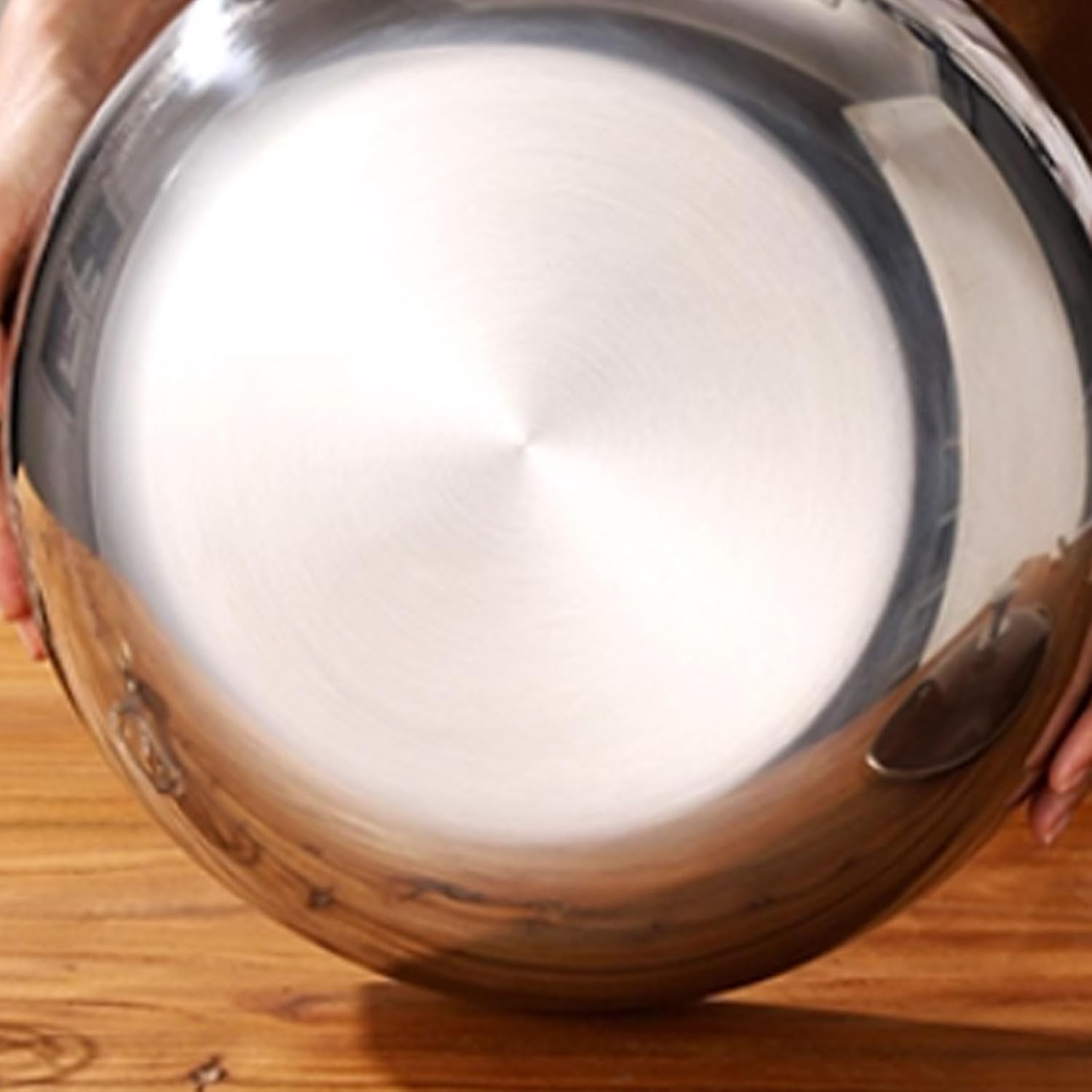 Stackable Stainless Steel Mixing Bowl With Lid Deepened And Thickened Home Kitchen Beat The Eggs Kneading Salad Mixing Bowl multipurpose(S)