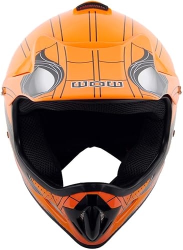 Miniatura 4 de WOW Casco de motocross BMX MX ATV para niños y jóvenes, casco Dianosour Dragon + gafas + guante marciano juvenil paquete HJOY MG