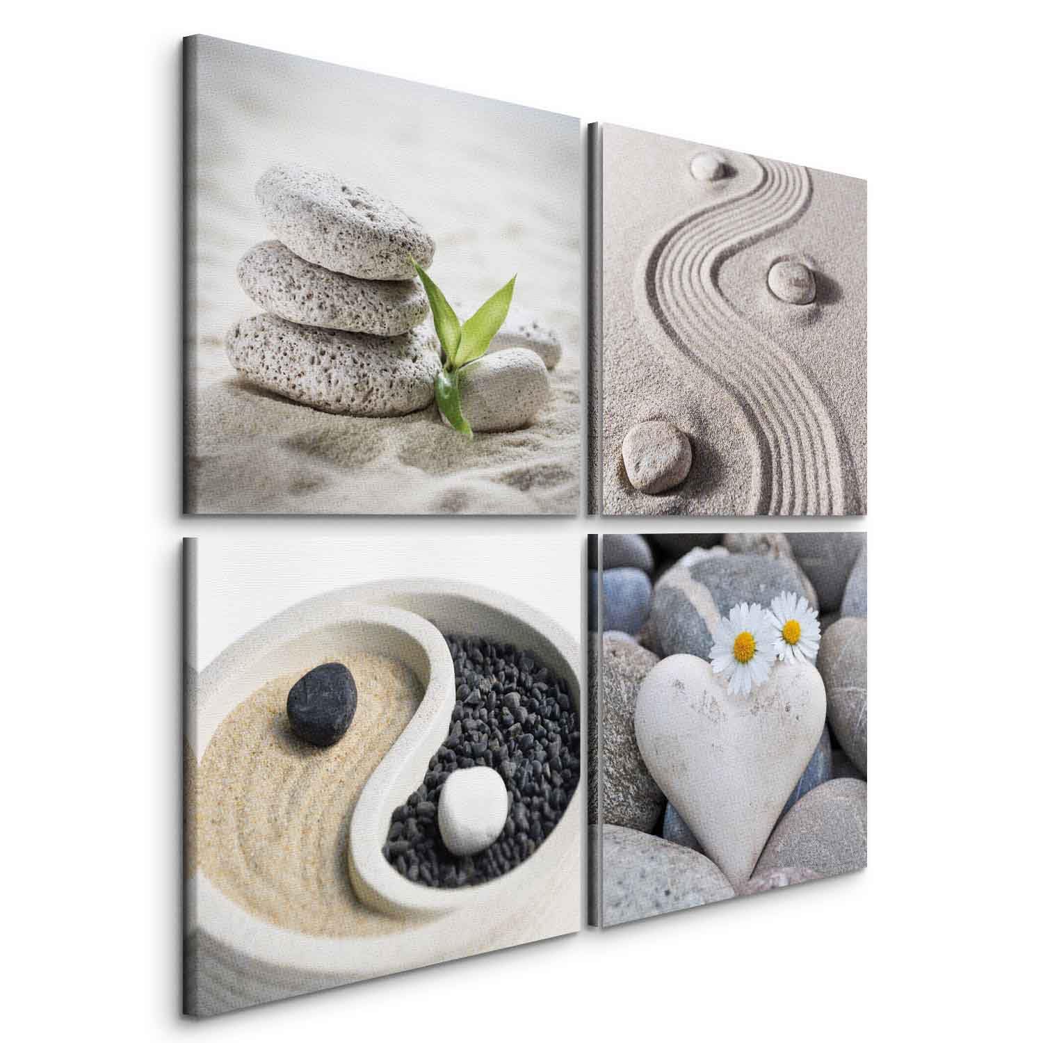 murando - Cuadro en Lienzo Spa 40x40 cm - Impresión Material Tejido no Tejido Impresión Artística Imagen Gráfica Decoracion de Pared - Flores Naturaleza b-B-0234-b-i