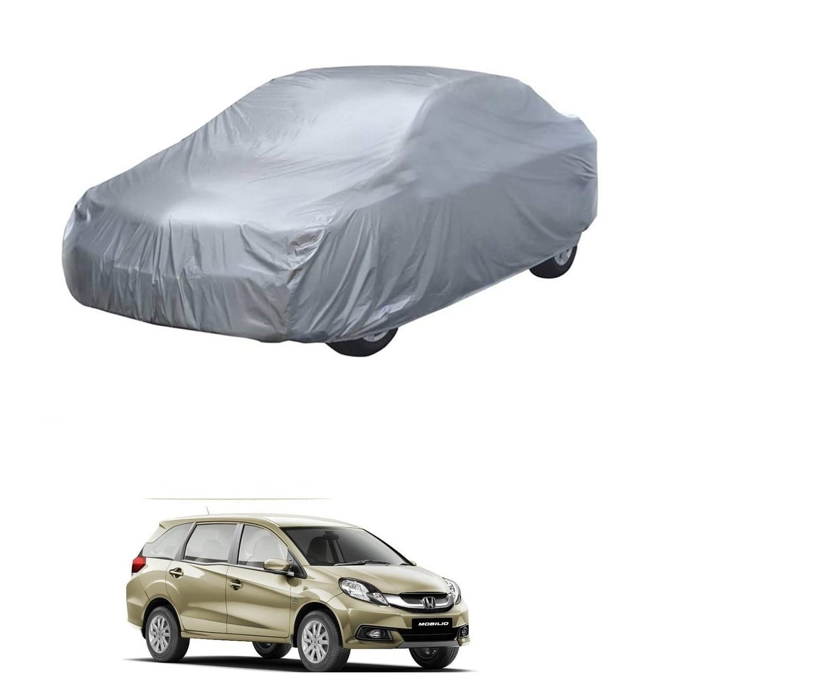 Auto Addict Car Cover Silver Matty Body Cover(Polyester) for Honda Mobilio