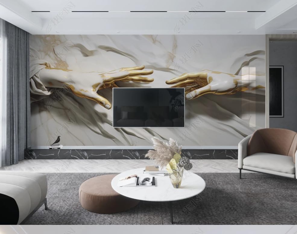 Papier peint intissé marbre haut de gamme grand format décor panoramique chic pour restaurant