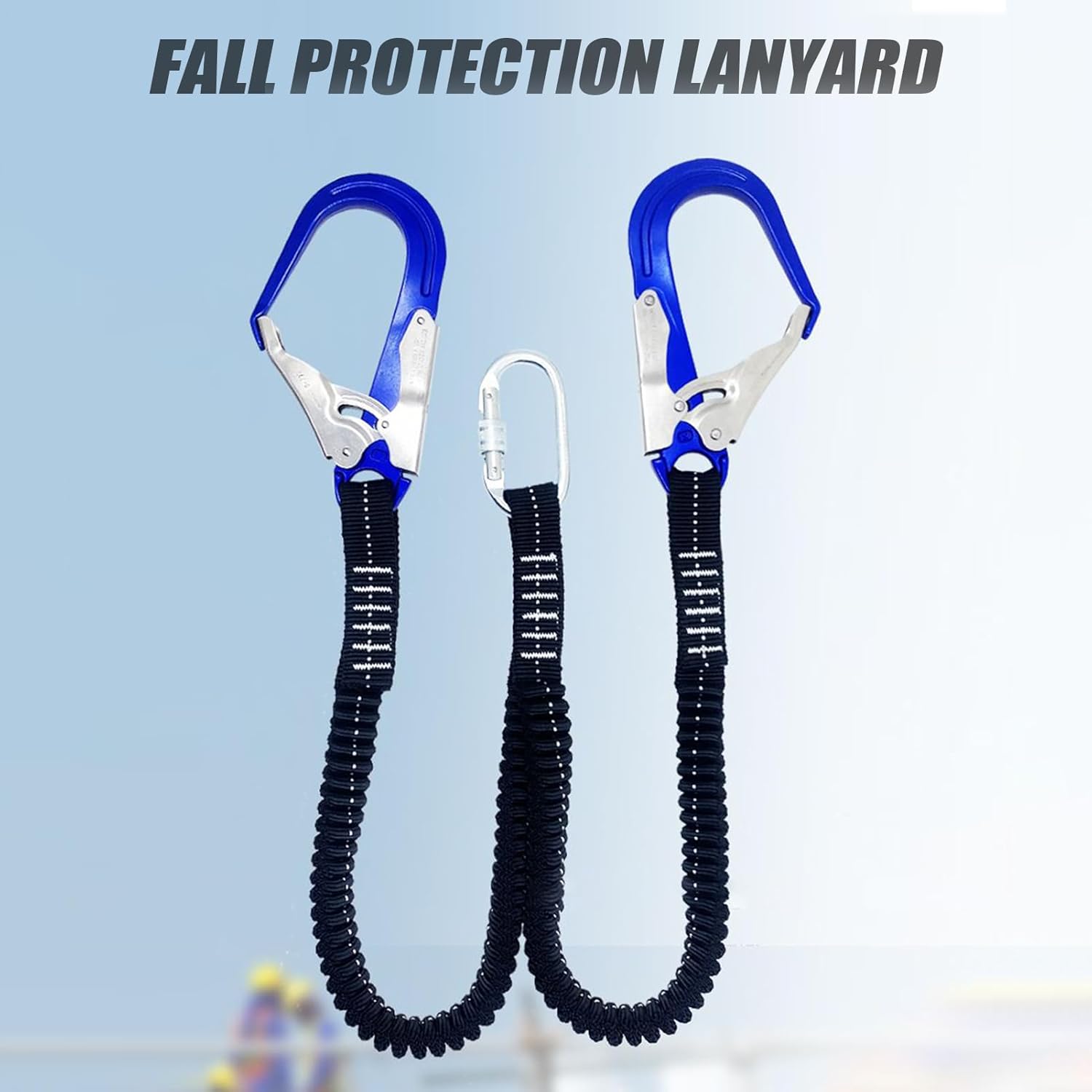 建設用安全ハーネス - 衝撃吸収ロープ ランヤード フック付き,安全ハーネス墜落防止 - 犬用子供用建設用车用クライミング用屋根工事