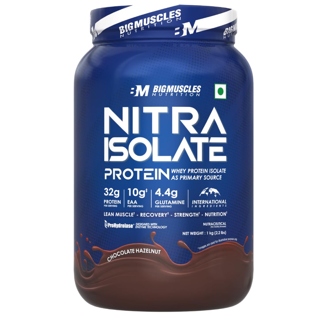 Bigmuscles Nutrition Nitra Isolate (1kg, Chocolate Hazelnut)