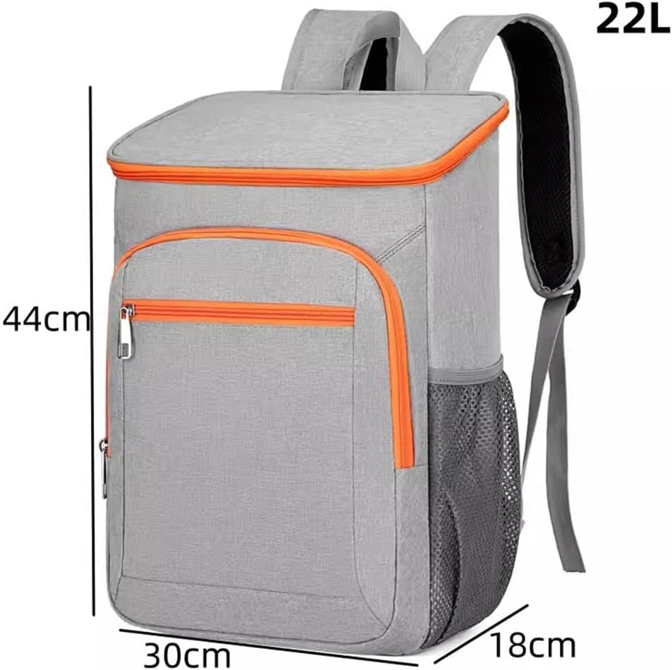 ピクニックバックパック アウトドア用断熱バックパック ピクニックバックパック 行楽 車中泊 お花見 運動会(Orange)