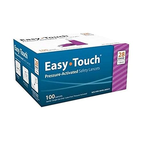 Easy Touch 828081 - Lanceta de seguridad (0.99oz x 0.071in, 100 unidades) disponible en Yaxa Colombia