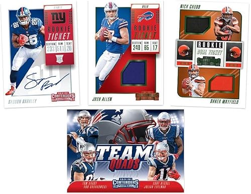 Miniatura 2 de 2018 Panini Contenders NFL Football BLASTER box (40 cards incl. ONE Memorabilia or Autograph card)