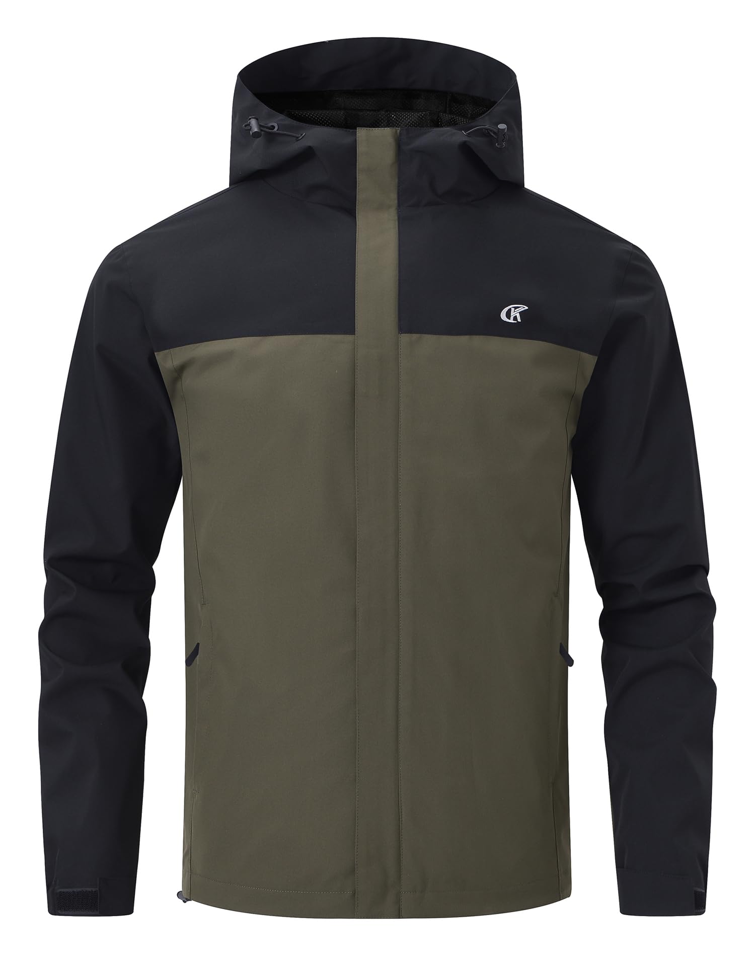 Huayuzh Jacke Herren Softshelljacke Wasserdichte Atmungsaktiv Winddichte Regenjacke Leichte mit Kapuze Laufen Wandern