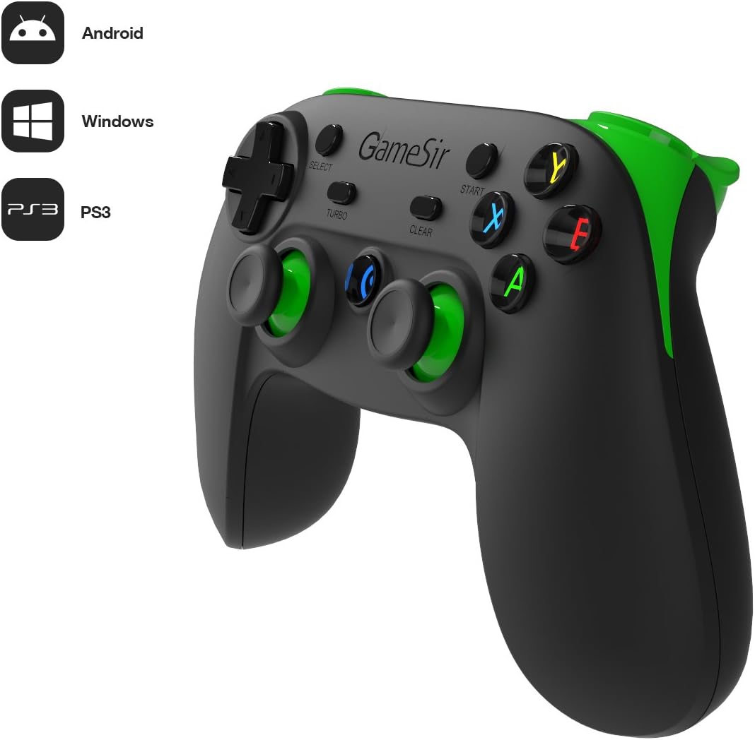 GameSir G3s Wireless Bluetooth Controller Gamepad for Android Smartphone Tablet TV BOX, PC Windows XP/7/8/10, Samsung Gear VR, PS 3