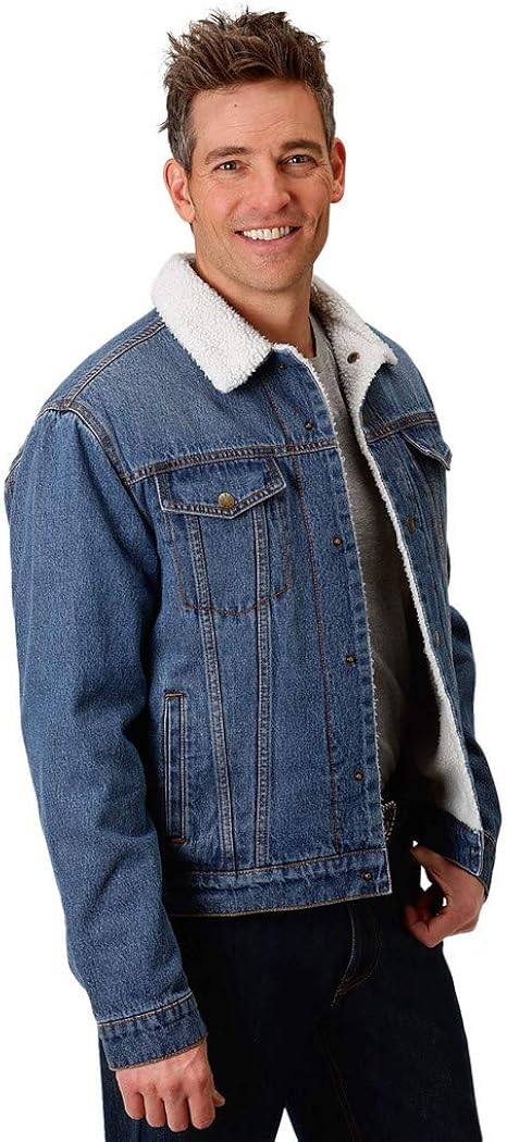 Roper Denim Jacket with Sherpa Lining 