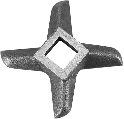 Fdit Picadora profesional de acero inoxidable para cocina, carne, picadora de cuchilla, cortador de cuchillo de repuesto para amoladoras (# 8)