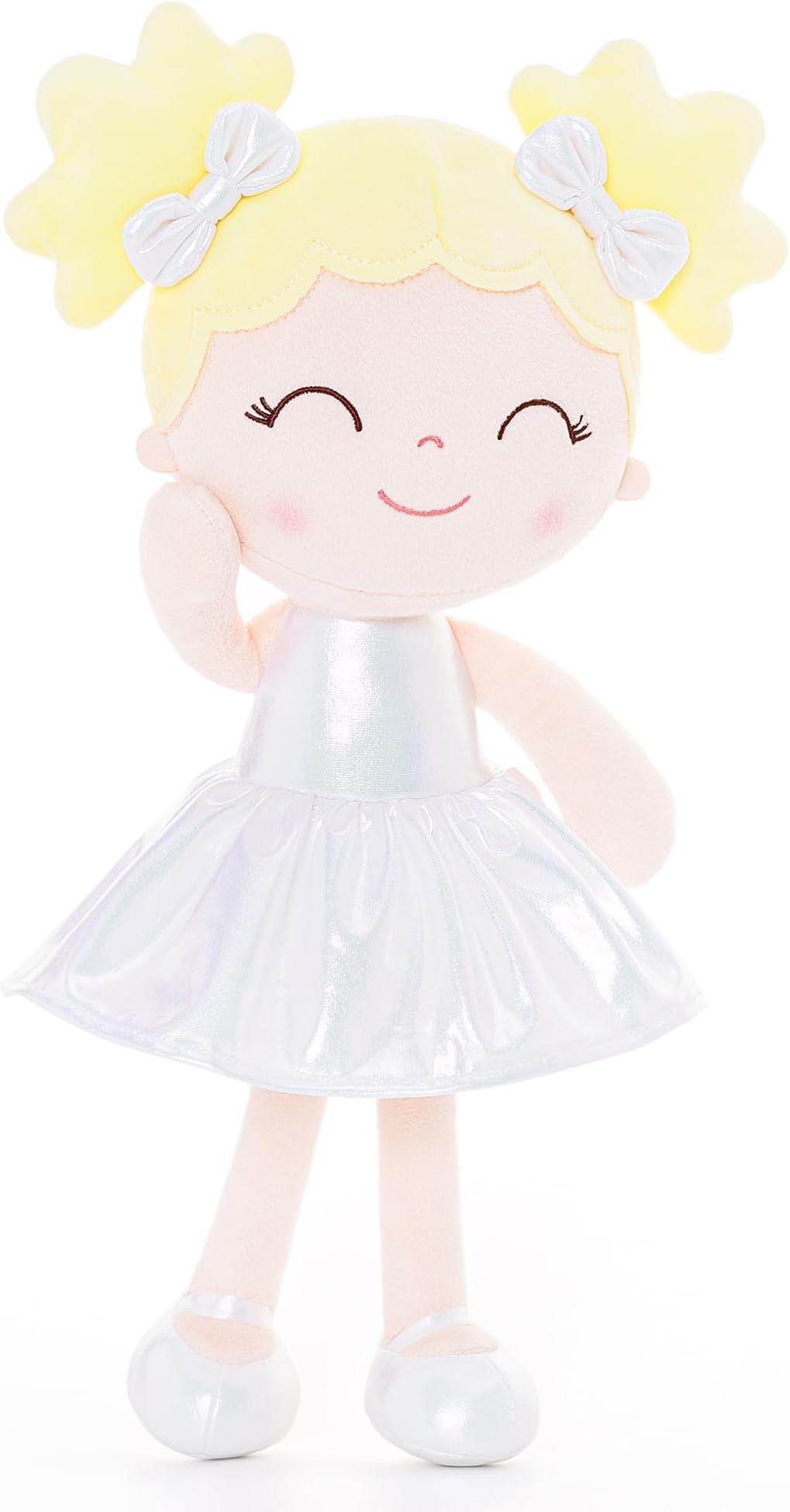 Gloveleya Baby Girl Gifts Doll First Baby Doll Soft Baby Dolls Baby Dolls Soft Doll Curvy Illusion Girl White 12inches