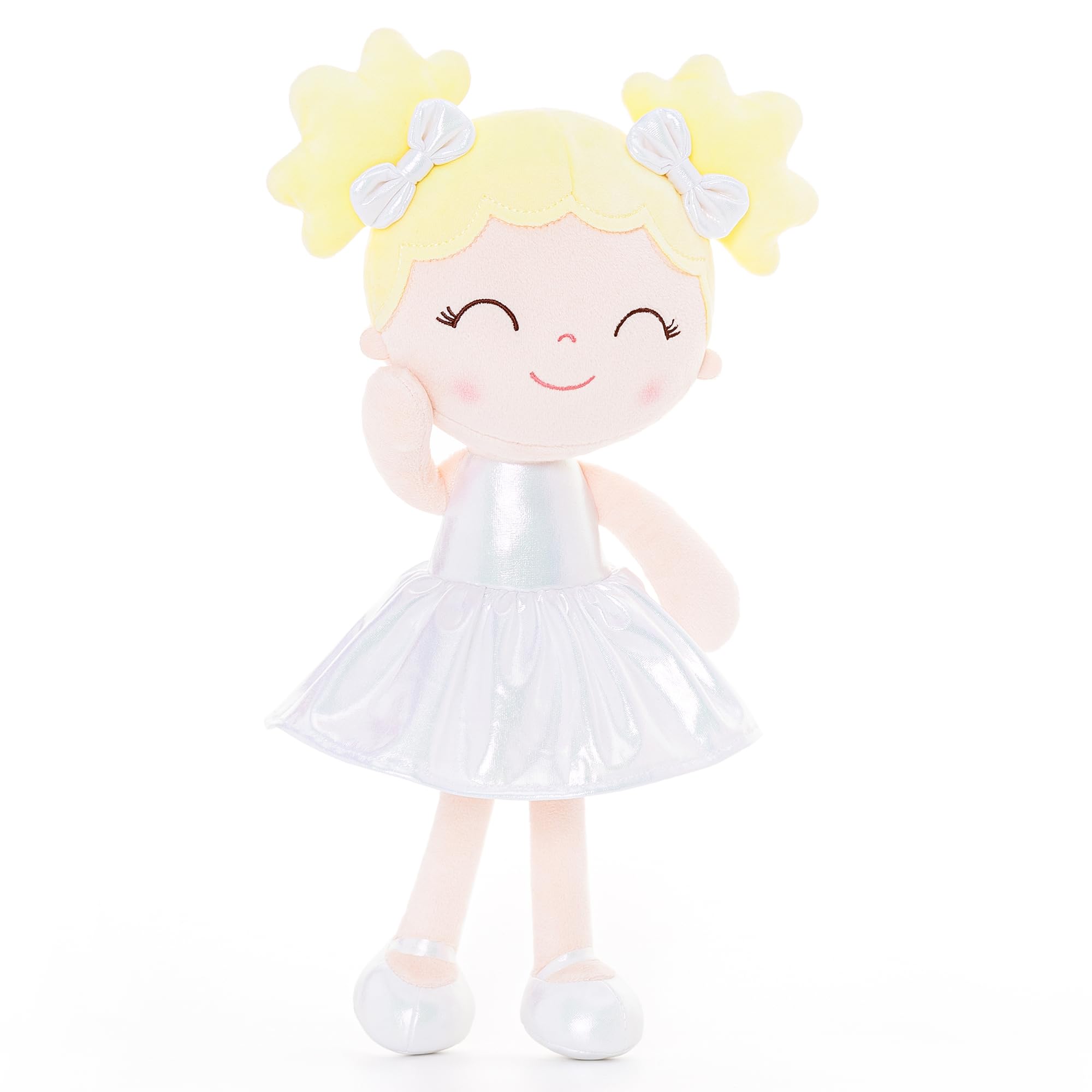Gloveleya Baby Girl Gifts Doll First Baby Doll Soft Baby Dolls Baby Dolls Soft Doll Curvy Illusion Girl White 12inches