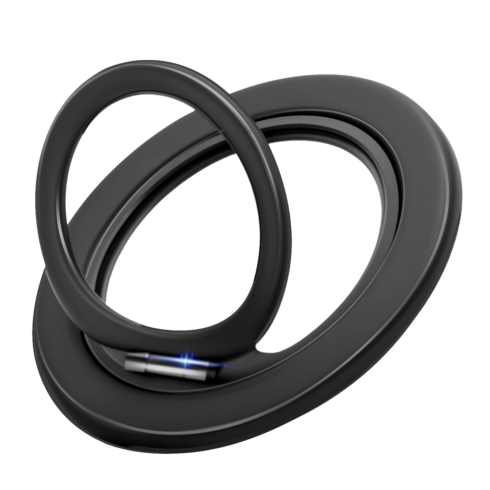Magnetic Phone Ring for MagSafe Phone Grip,Magnetic Cell Phone Stand Holder Finger Ring,[Thin and Light Design] for iPhone Can Rotate 360 Degrees Compatible with iPhone 12/13/14/15/16/17 Series-Black