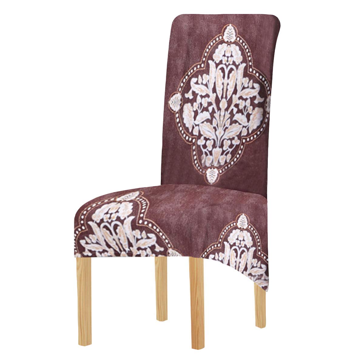 Stretch-Stuhlhussen im modernen Stil, bedruckter Stoff, XL-Stuhlhussen für Esszimmerstühle, 2/4/6 Stück, elastische große Stuhlhussen für Esszimmer, Hochzeit, Bankett, Partydekoration (Farbe-15, 4er-