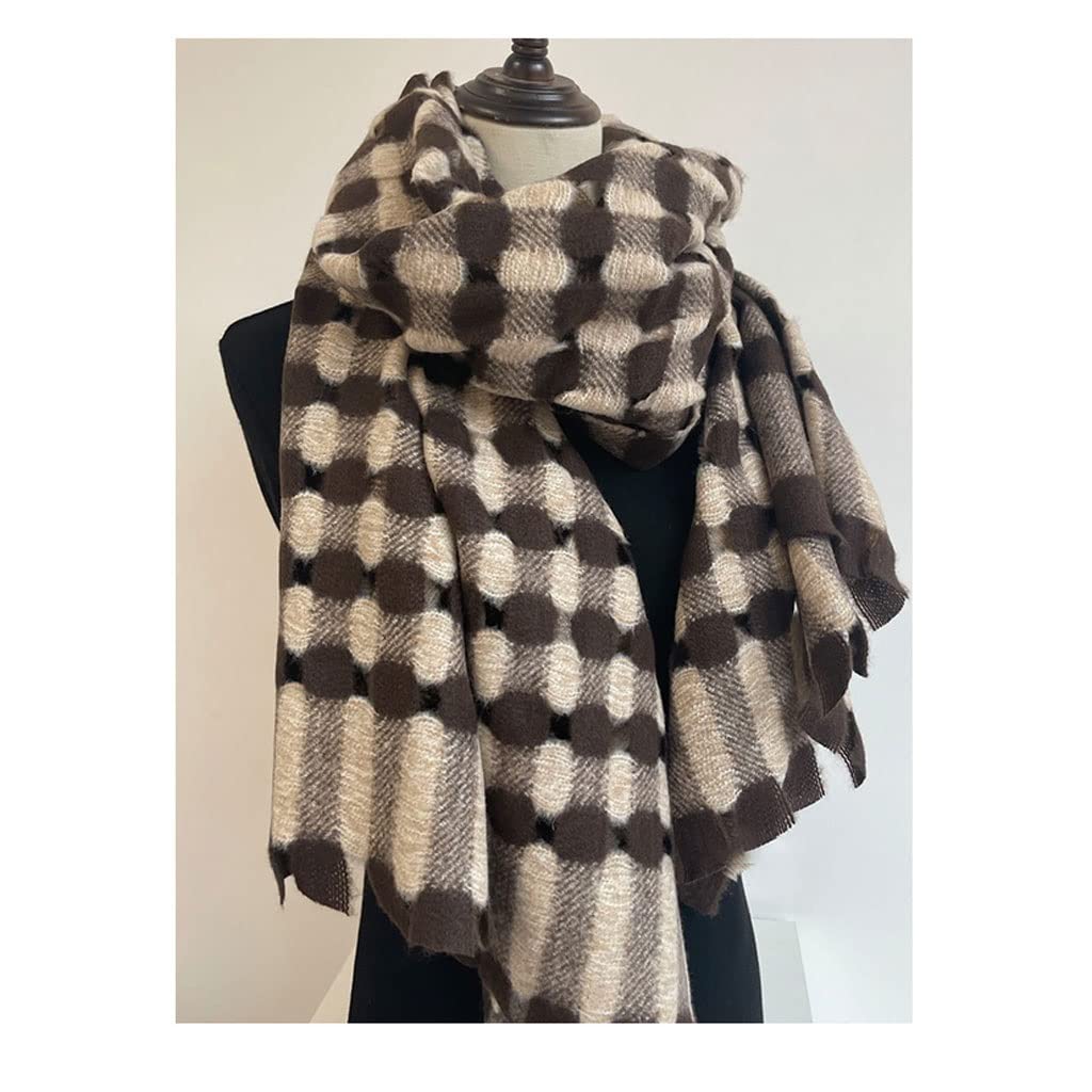 Szale,Ciepły Szal Luksusowy imitacja kaszmirowy szalik punkt scarfs kobieta moda jesień i zima pogrubienie ciepłe owinięta szale Ciepły Jesienno-zimowy
