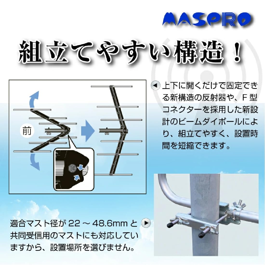 マスプロ電工 U146 地上デジタルアンテナ