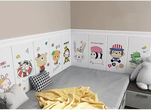 SOVORM Self-Adhesive Anti-Collision Wall Sticker with Cute Animal Pattern, for Wall Decoration of Kindergarten Children's Room,Wall Renovation (Color : Style 3)