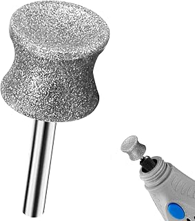 Diamond Rotary Nail Grinder Bits for Dog, 1/8" Diamond Dog Nail Grinder Attachment for Dremel Grinder Replacement Heads Pets Nail Care Clippers for Medium Large Dogs.