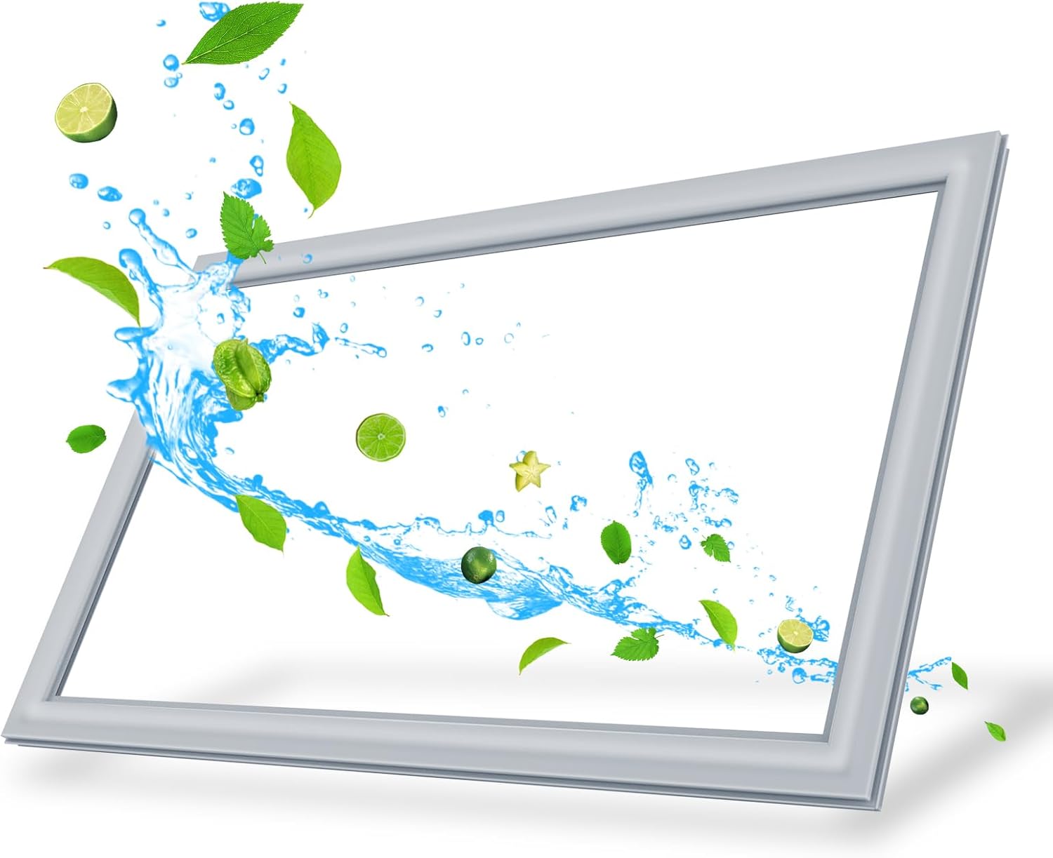 LXun Uprade DA63-06541D Freezer Door Gasket Replacement for Maytag Samsung Refrigerator Door Seal Parts 34.8x23.8in DA63-06541A 3960658 AP5797422 PS8761579 EAP8761579 PD00025146 for Freezer Side