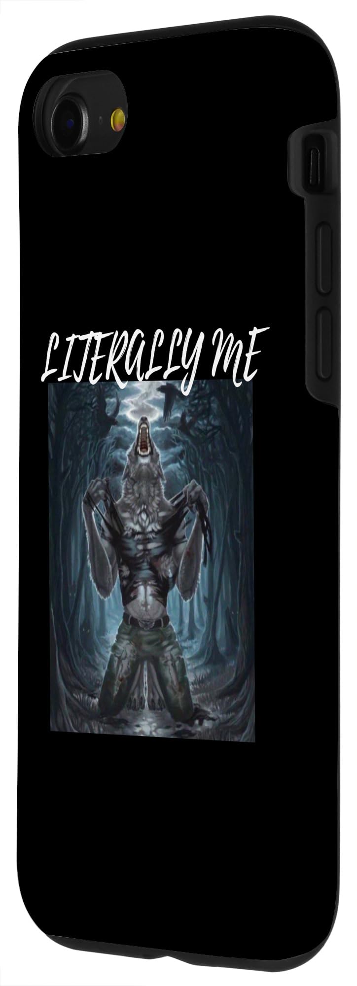 iPhone SE (2020) / 7 / 8 Literally Me Funny Alpha Werewolf Werewolves Wolf Meme Case - Image 2