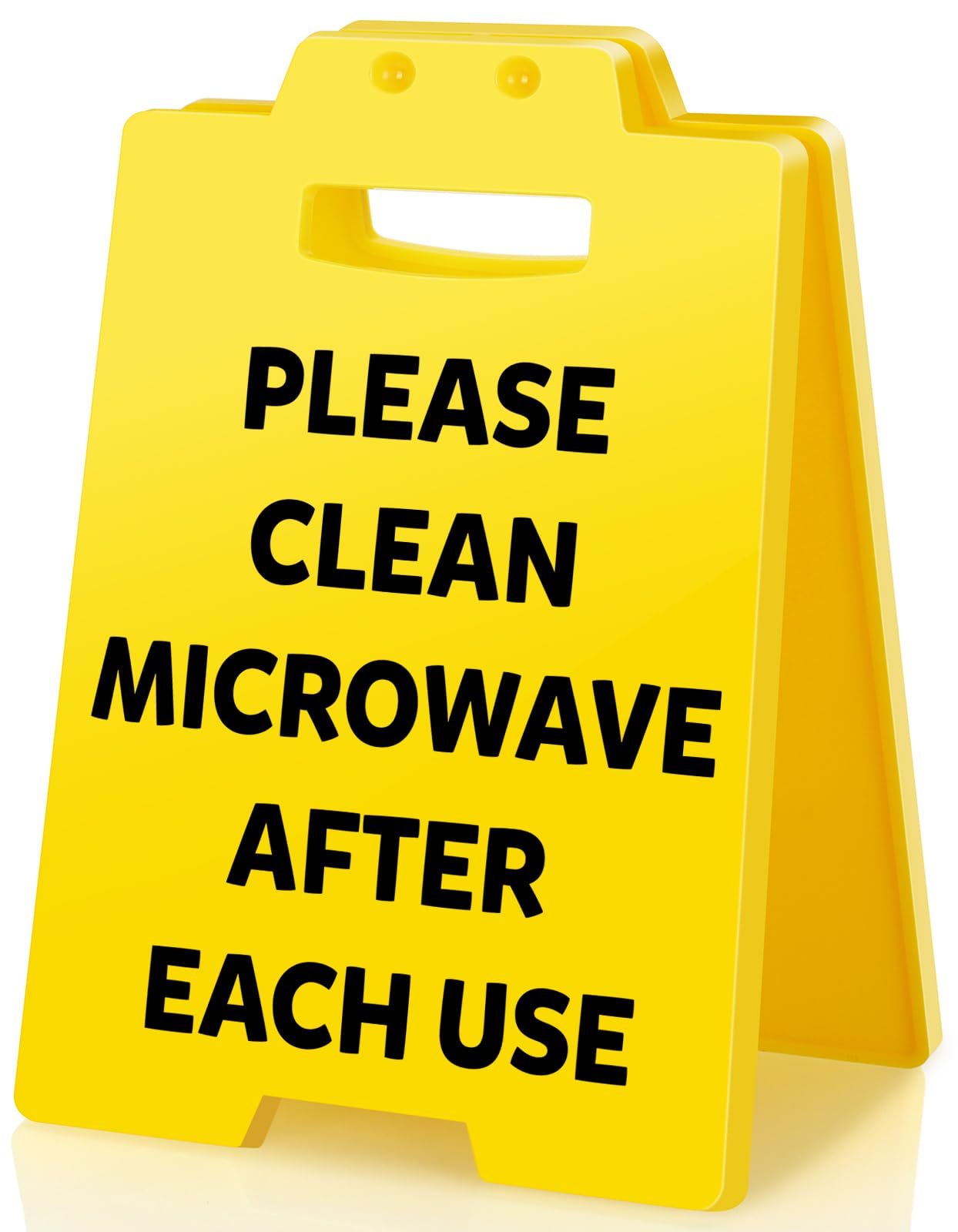Funny Kitchen Rules Signs - Please Clean Microwave After Each Use Sign Small Mini Table Decor for Essentials Hosts Rental Home Office Break Room Kitchens Etiquette Decorations