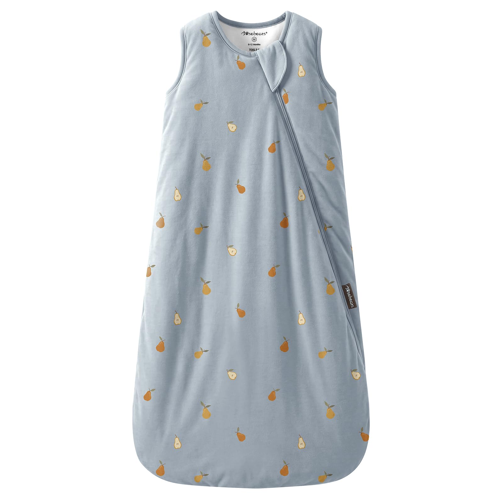 Mosebears sacco nanna invernale bimbi 2,5 tog, sacco nanna neonato fibra di bambù, morbidissimo, caldo e confortevole(Blue,12-18 mesi)